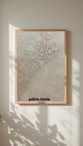 تابلو تاج برجسته پتینه